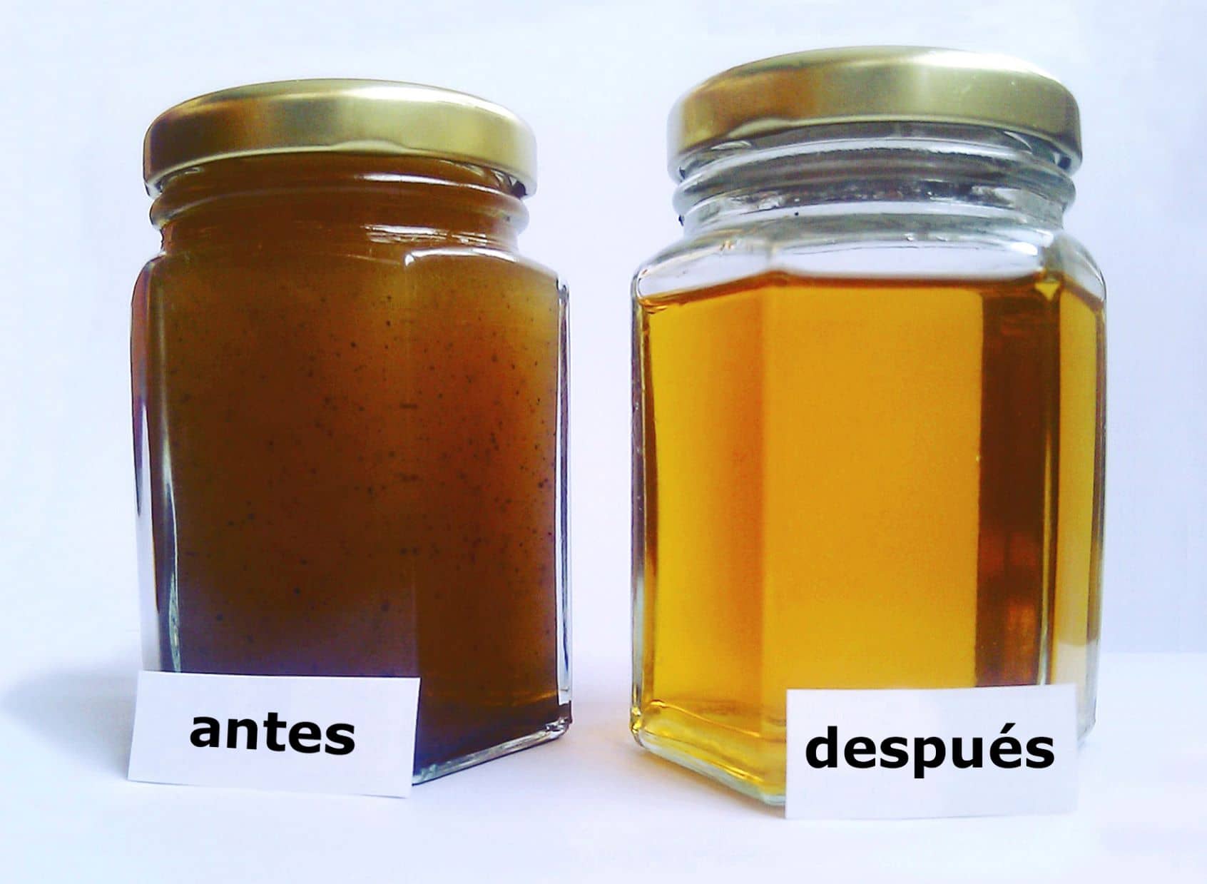 Aceite antes después